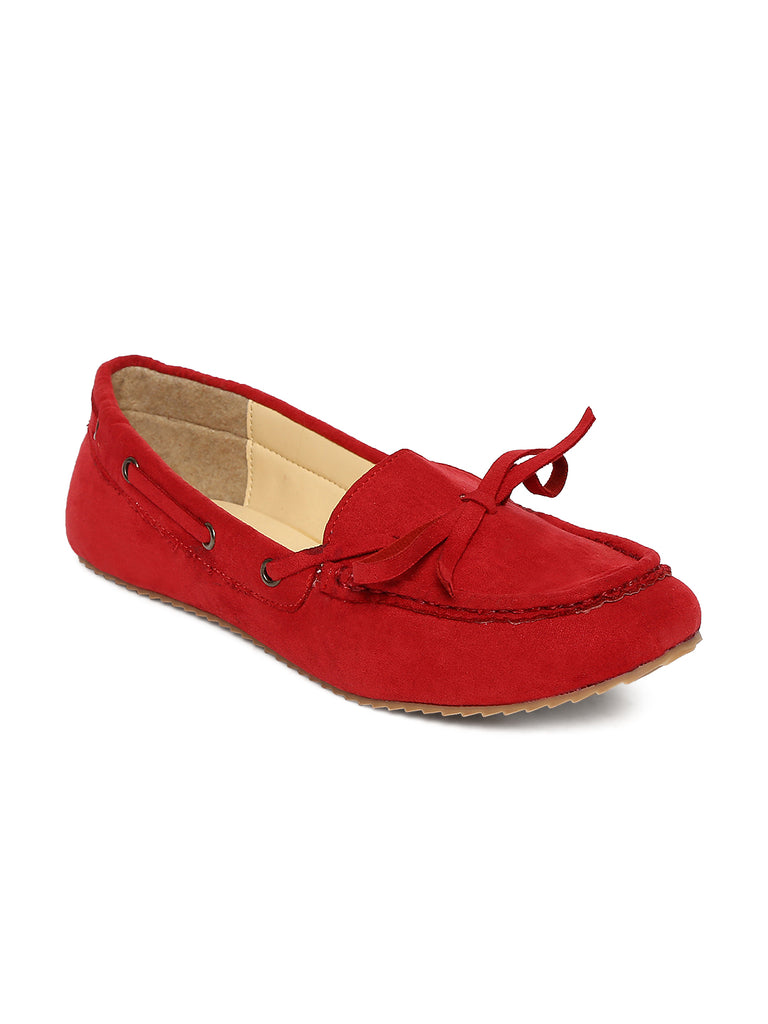 red loafers women