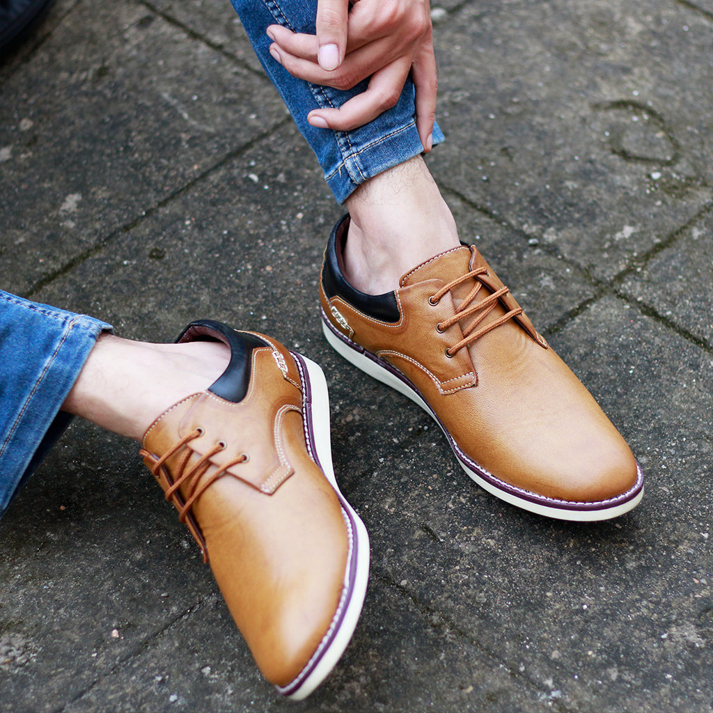 tan casual shoes