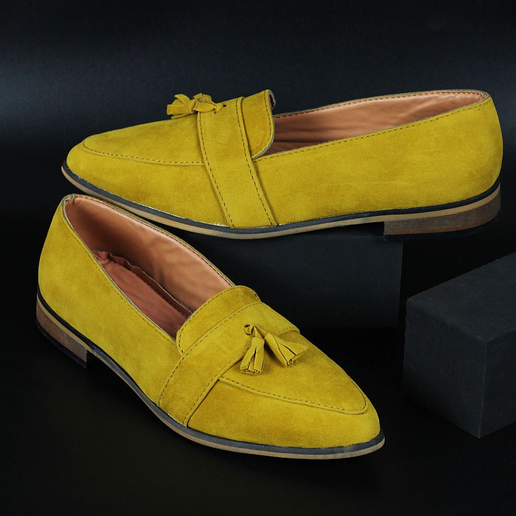 mustard yellow shoes