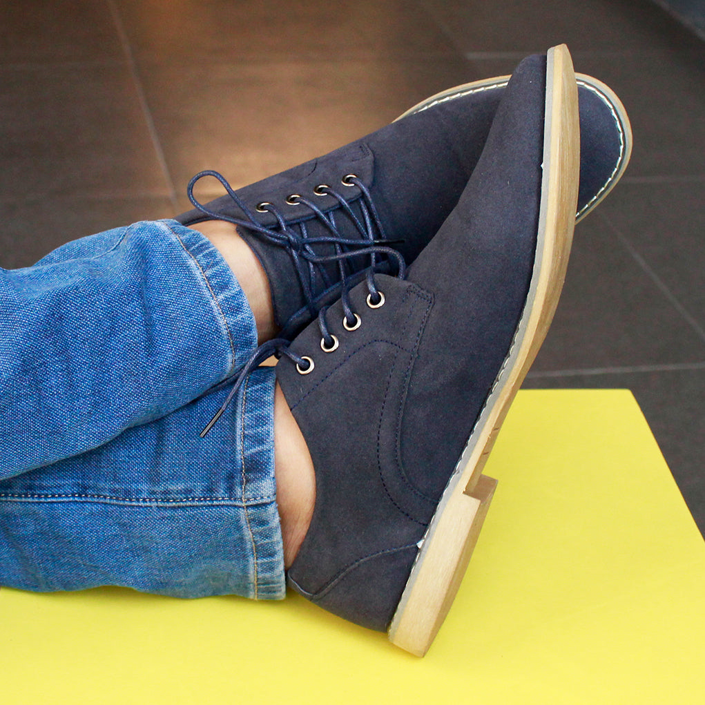 casual suede derby shoes