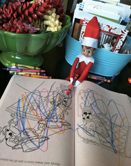 Elf on the Shelf colouring