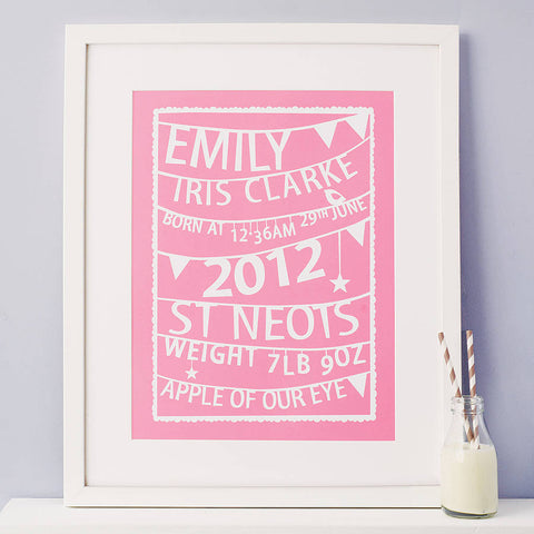 Bunting print