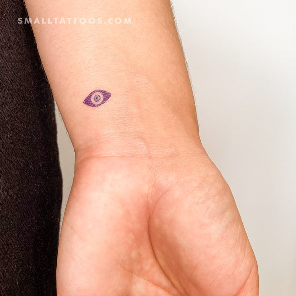 If you want and evil eye tattoo going simple can give you more