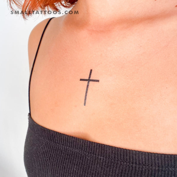 25 Pretty Cross Tattoos Concepts for Women | Cute tattoos on wrist, Trendy  tattoos, Cross tattoos for women