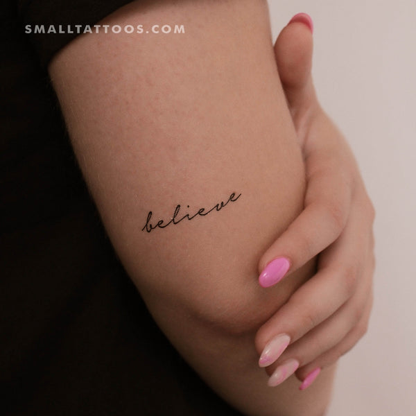 Believe Infinity Tattoos Believe | Tattoo designs wrist, Infinity tattoo  designs, Infinity tattoos