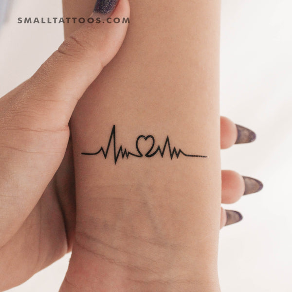 Pin em Heart Beat Tattoo On Wrist