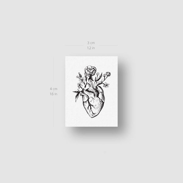 human heart tattoos