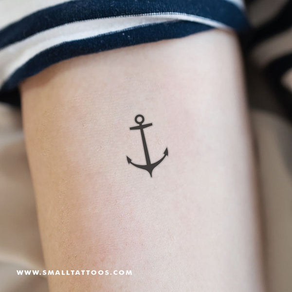 Anchor with chain | Temporary tattoos - minink