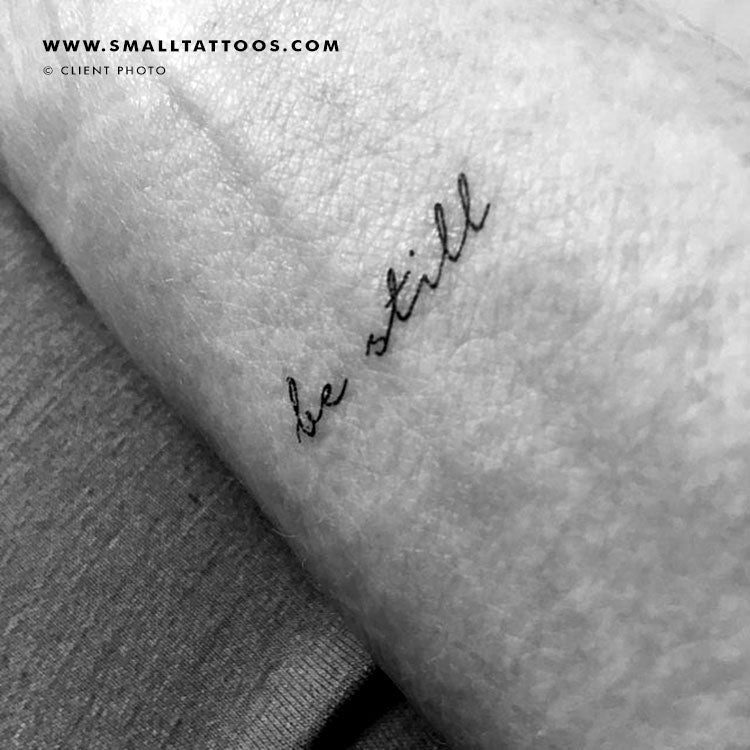 Be still Tattoo Psalm 4610  Be still tattoo Tattoos Tattoo quotes