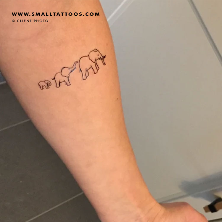 Outline of three elephants  Tattoos Tattoo quotes I tattoo