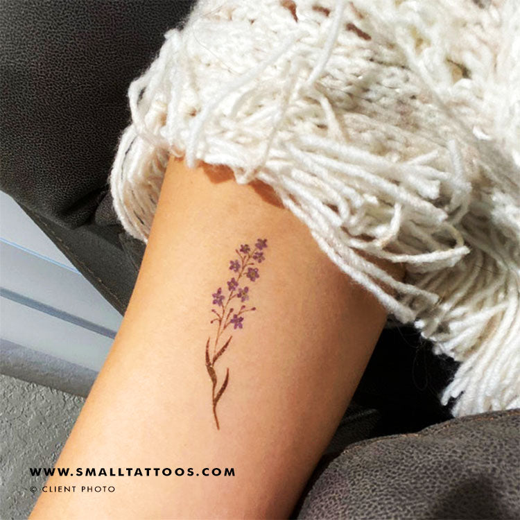 Forgetmenot tattoo on the inner arm