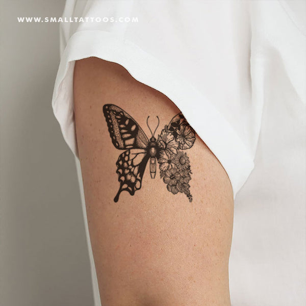 Butterfly Flower – Quick Temporary Tattoos