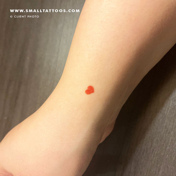 Buy Small Red Heart Temporary Tattoo Online in India  Etsy
