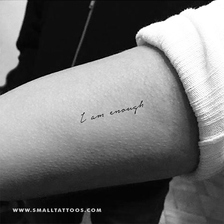 I Am Enough Tattoo Symbolism Meanings  More