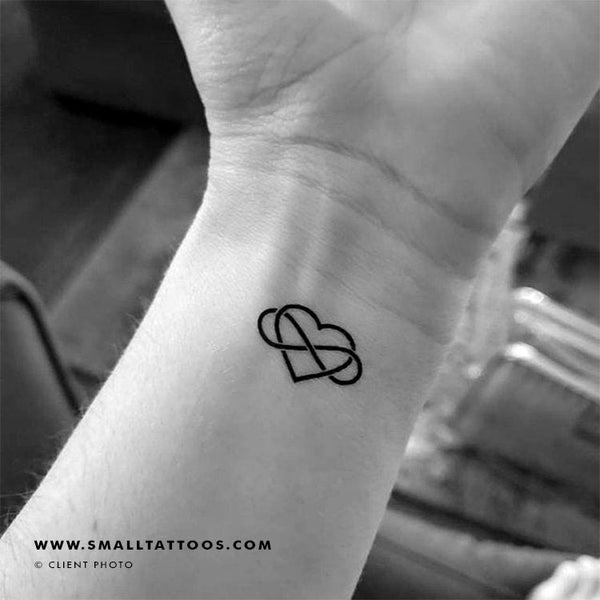 3 hearts intertwined tattoo