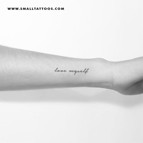 Amazon.com : Everjoy Realistic Temporary Tattoos - 20 Individual Line Pcs,  Waterproof Inspirational Words for Adult, Women (Words) Black : Beauty &  Personal Care