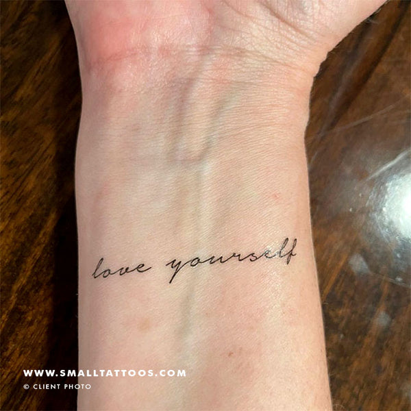 Believe in yourself” temporary tattoo, get it here