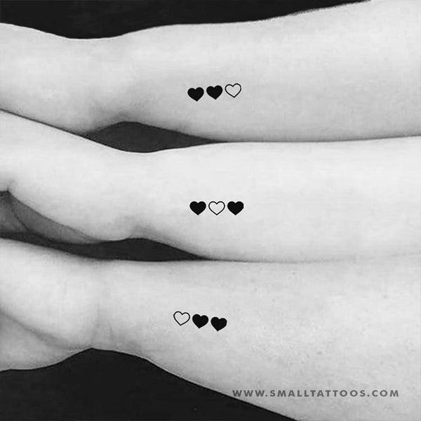 interlocking heart tattoo