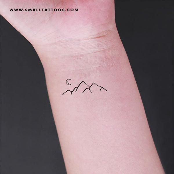 Minimalist mountain tattoo design  setsubtitle