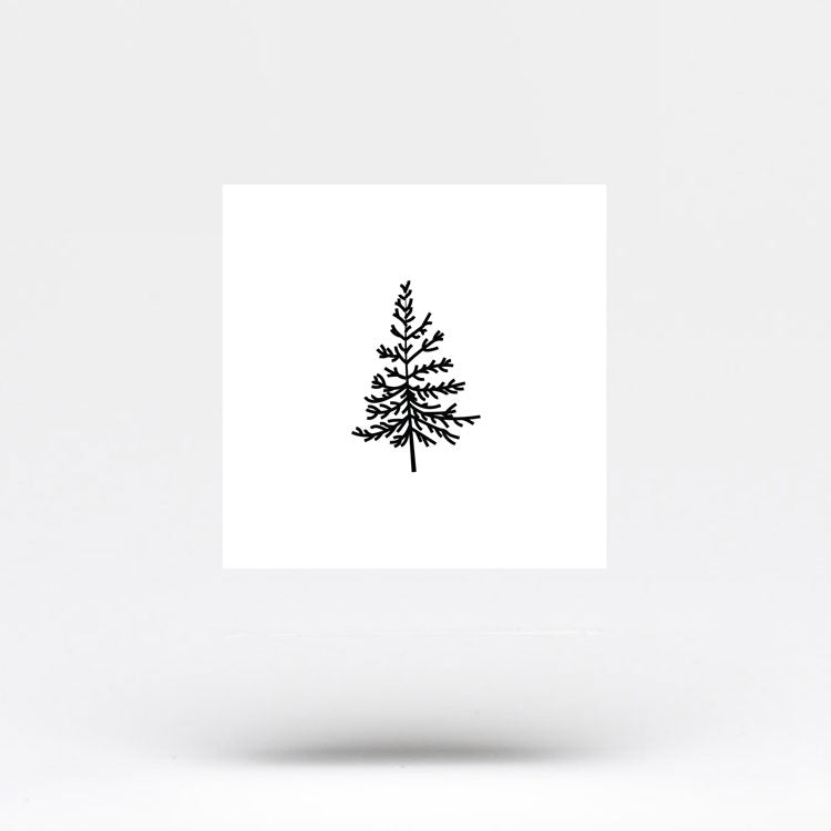 Pine Tree Temporary Tattoo Sticker  OhMyTat