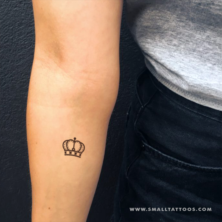 Queen Crown Temporary Tattoo (Set of 3) – Small Tattoos