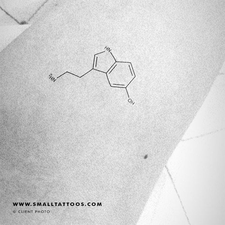 serotonin structure tattoo