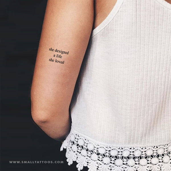 Tattoo tagged with small danielwinter languages tiny ifttt little  forearm english minimalist quotes love her but leave her wild english  tattoo quotes  inkedappcom