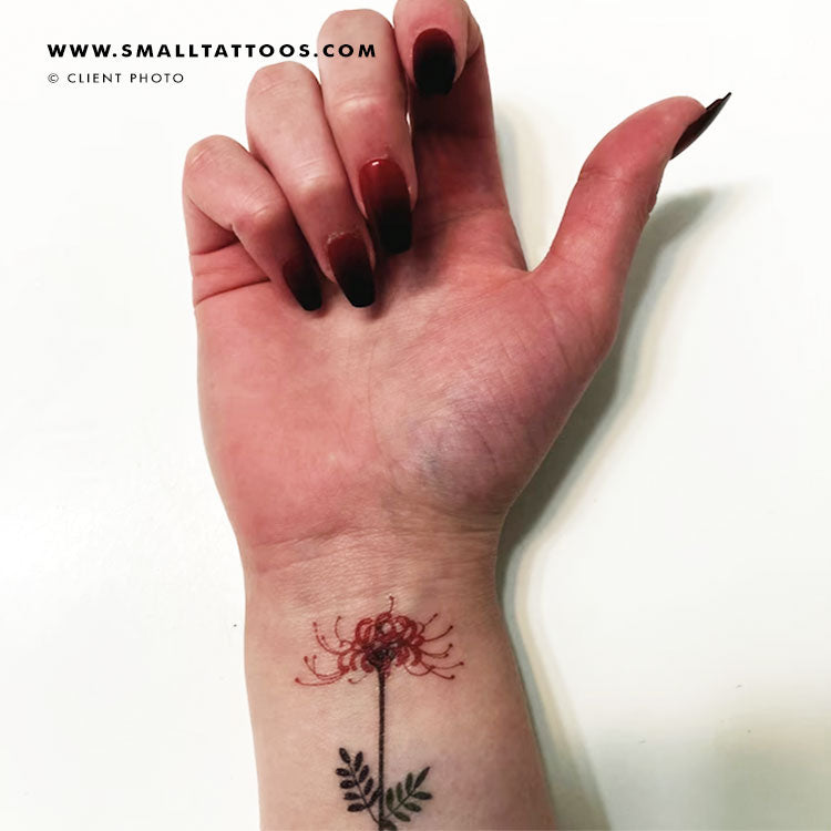 rpr  on Twitter Finally got one of my dream tattoos done Brush  stroke branch with red spider lilies growing on it and then buds of the red spider  lilies on the