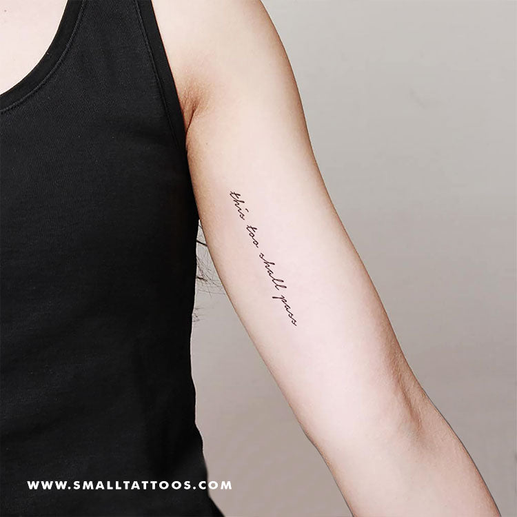 This Too Shall Pass Temporary Tattoo (Set of 3) – Small Tattoos