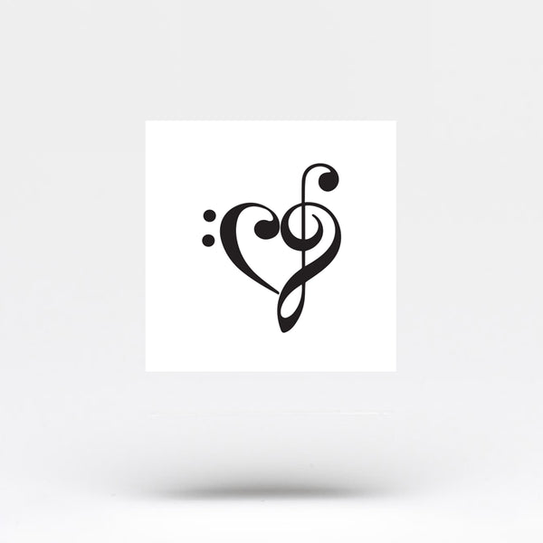 Combine heart tattoo  heart beat tattoo  music symbol tattoo  trebal  clef tattoo  love tattoo  YouTube