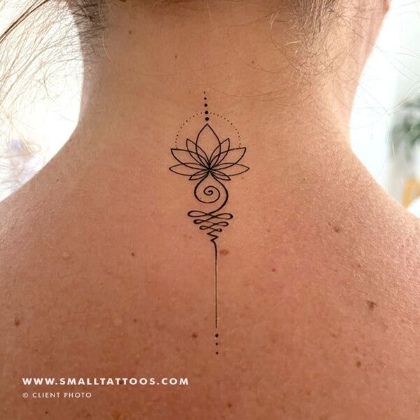 Buy Unalome Lotus Temporary Tattoo / Unalome Tattoo / Watercolor Tattoo  Online in India - Etsy