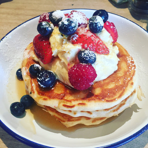 American pancakes at the breakfast club