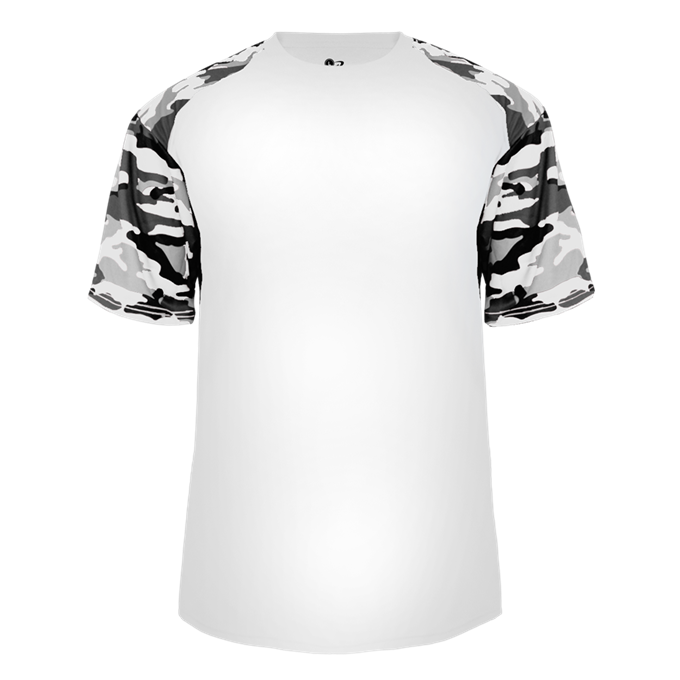 badger camo sport tee