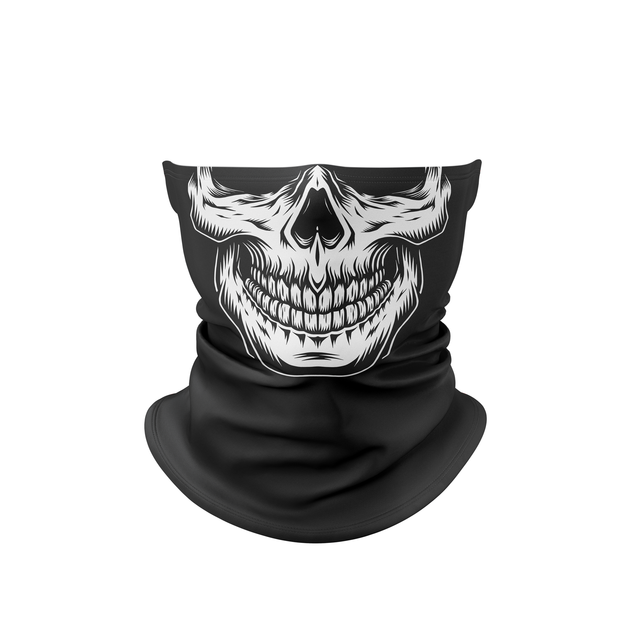 Download White Skull Gaiter Face Mask - Get Stuck