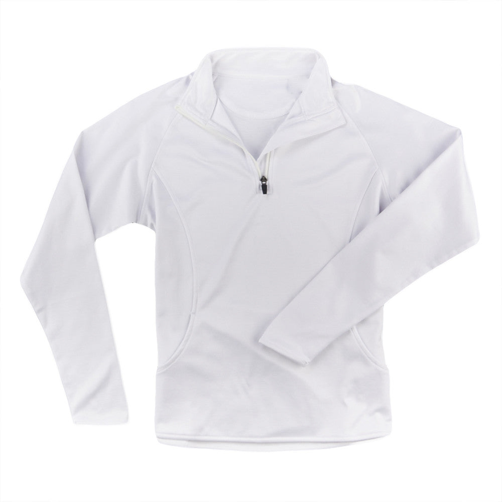 white half zip jacket