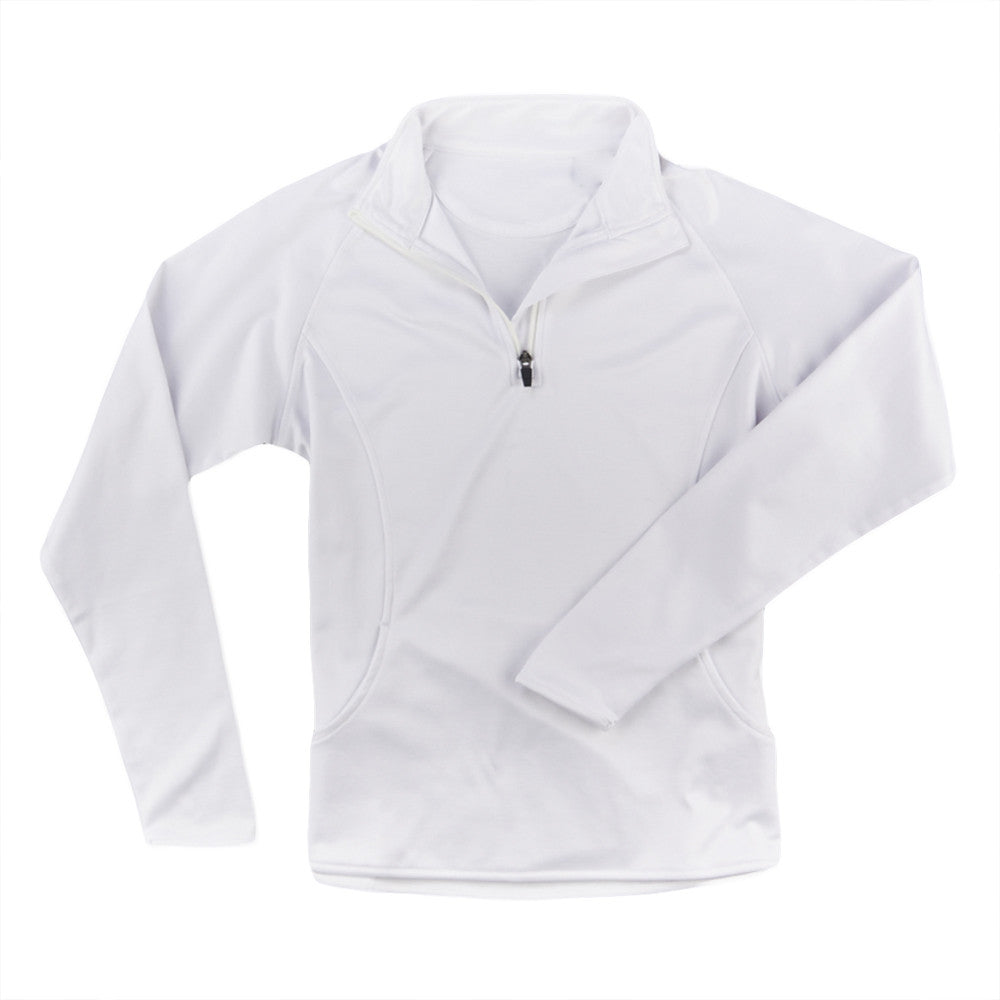 white half zip