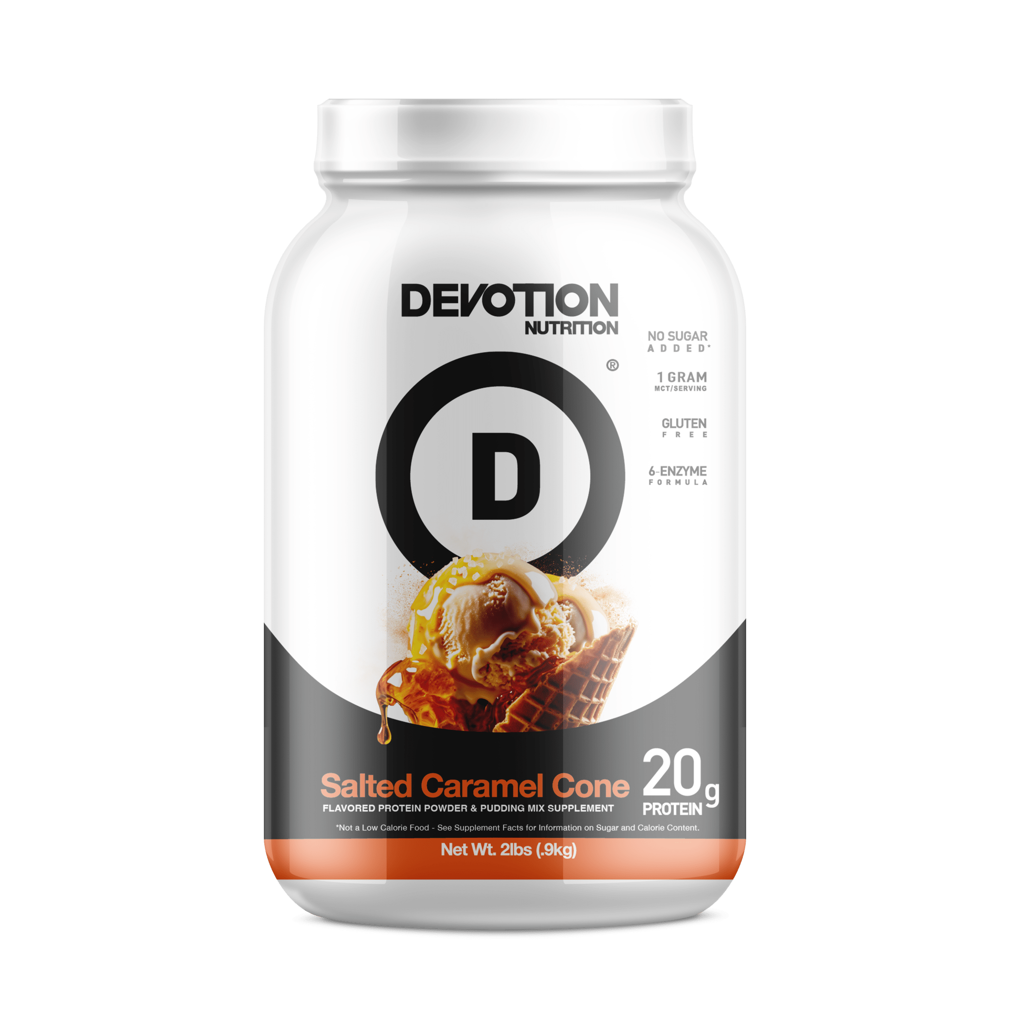 Salted Caramel Cone Flavor Protein, 2lb Tub - Devotion Nutrition product image