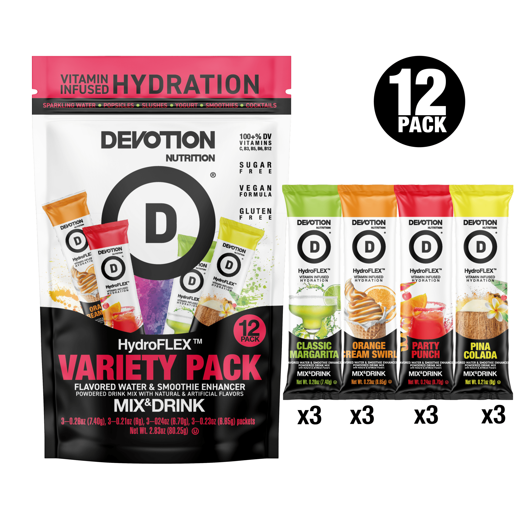 HydroFLEX™ Vitamin Infused Hydration | 12-PK Variety