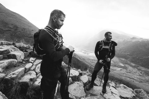 Fergus and Jonny from Omnia Performance on a mountain