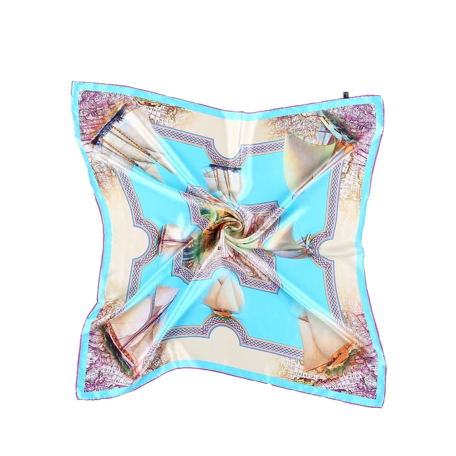 turquoise silk scarf