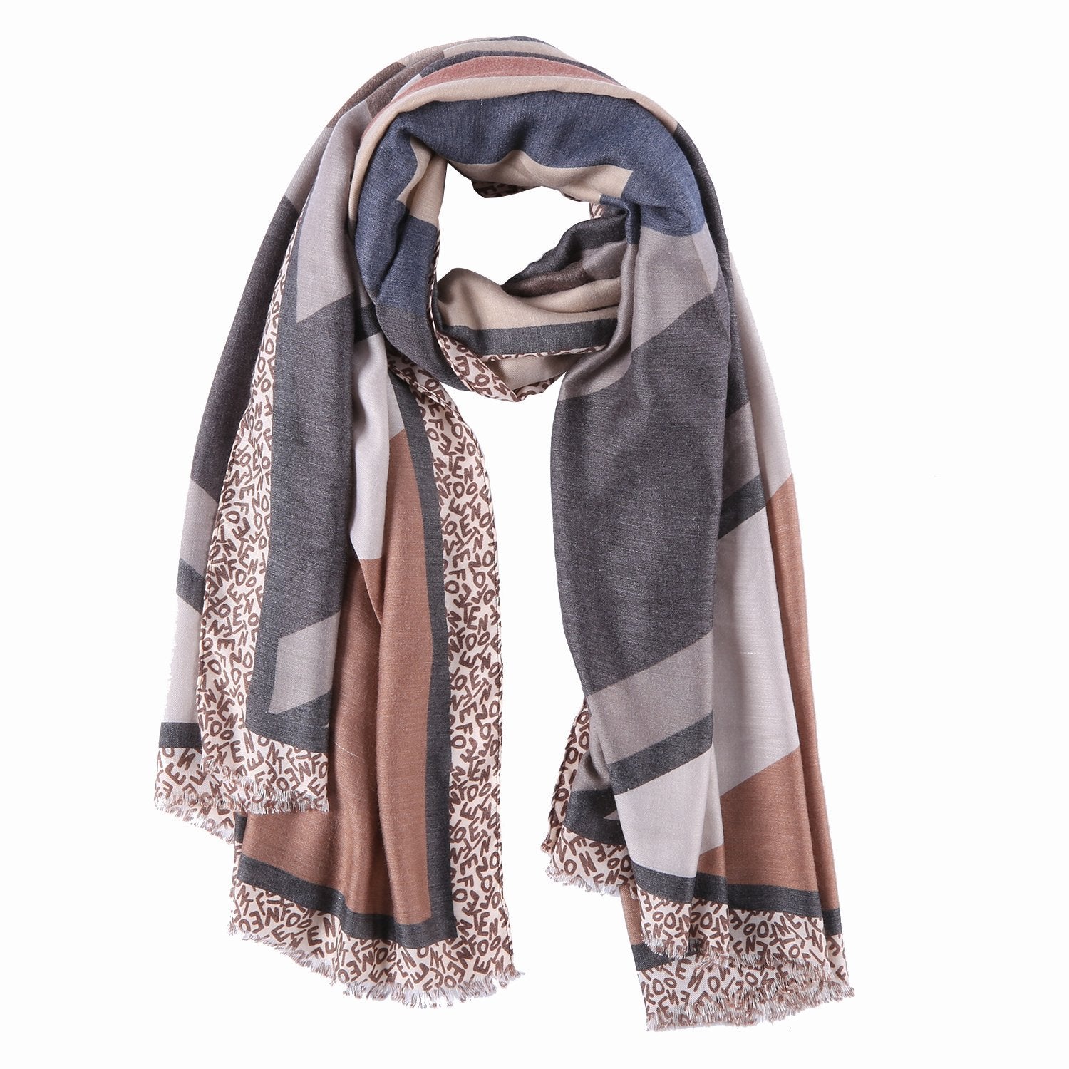 brown cotton scarf