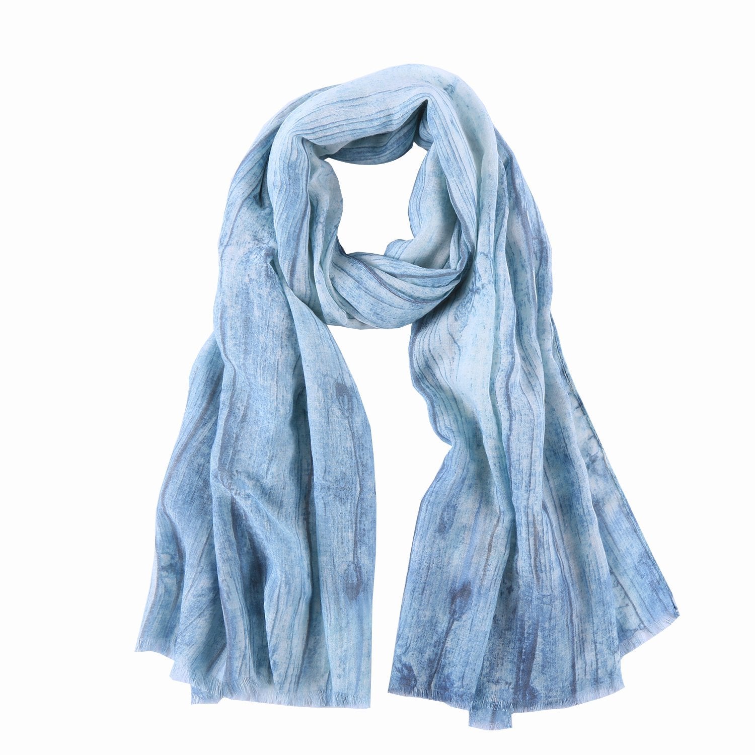 blue cotton scarf