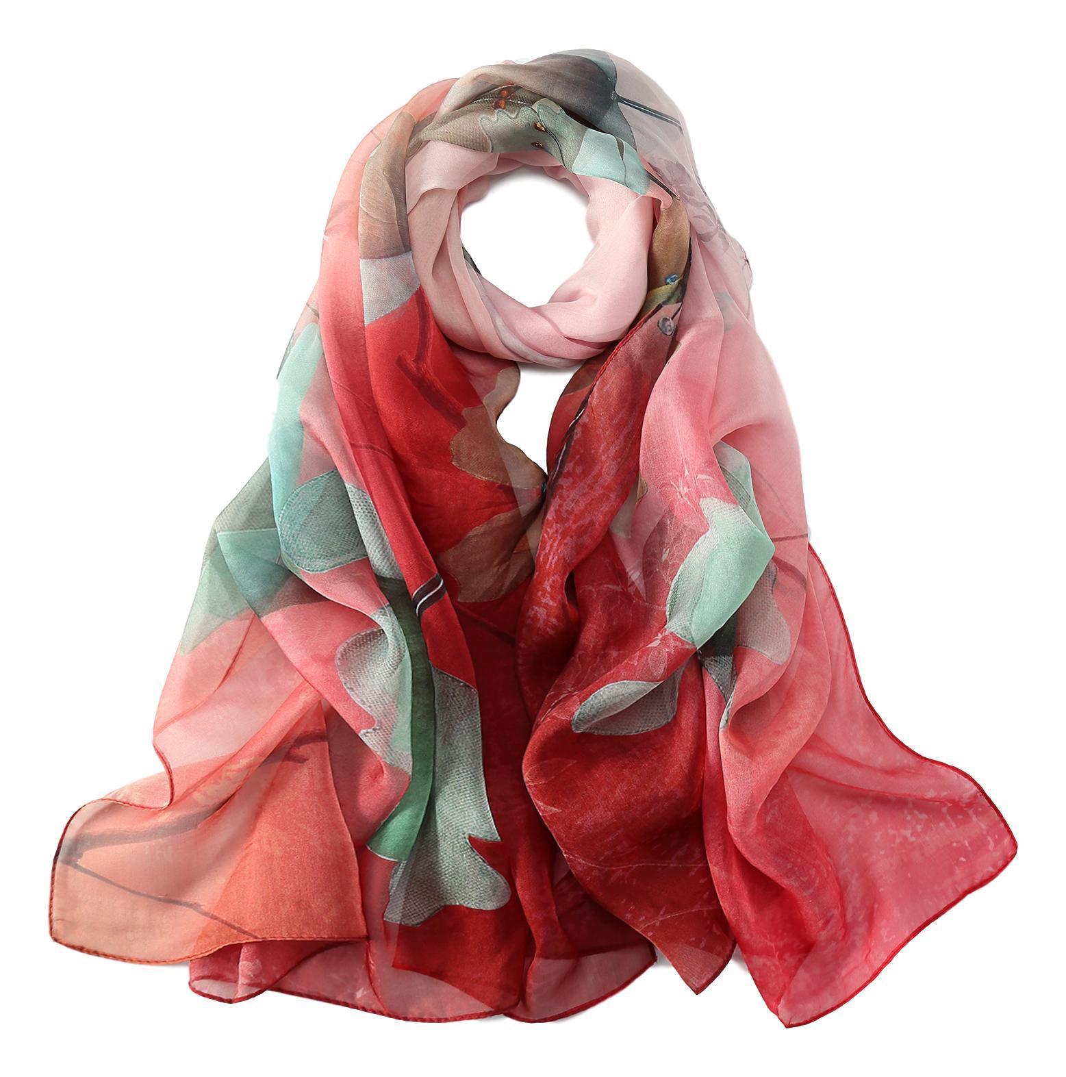 silk chiffon shawl