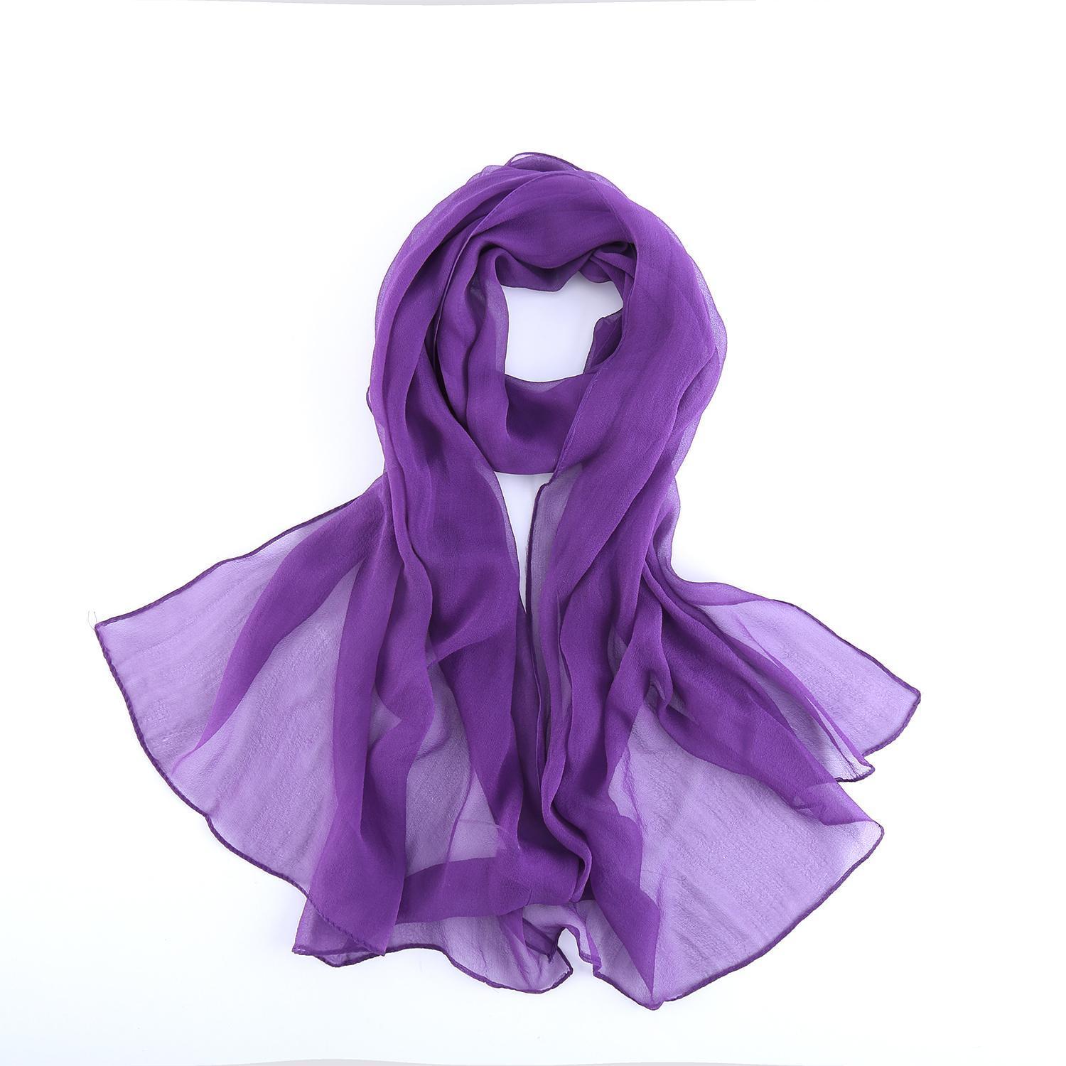 purple scarf