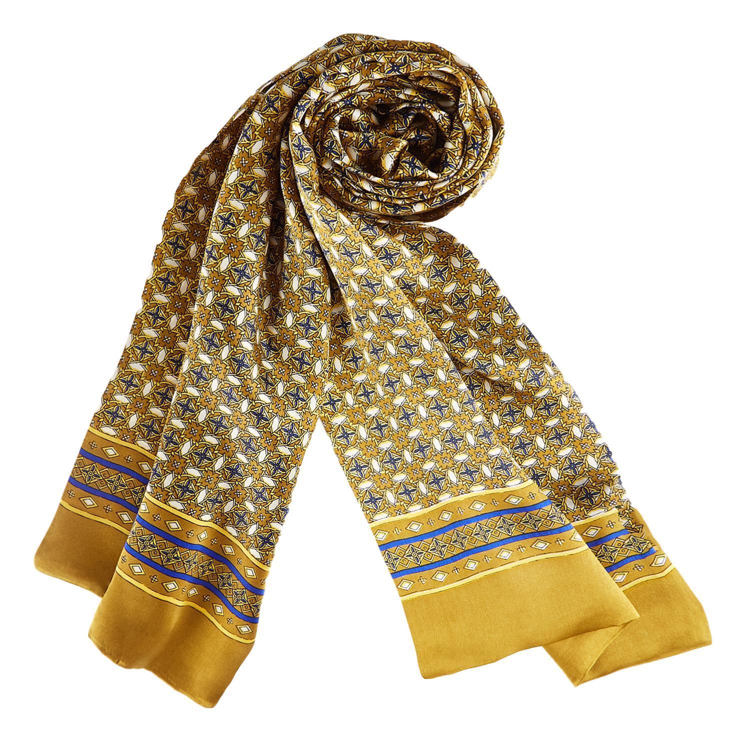 long silk scarf