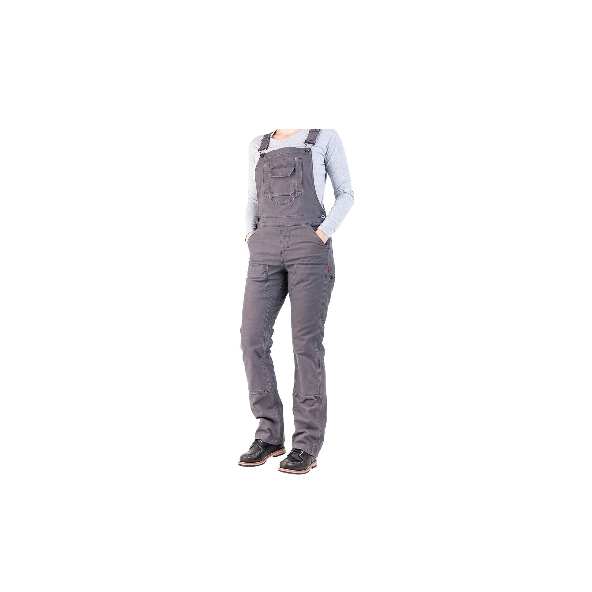 Freshley Drop Seat Overalls in Grey Stretch Thermal Denim – Dovetail  Workwear