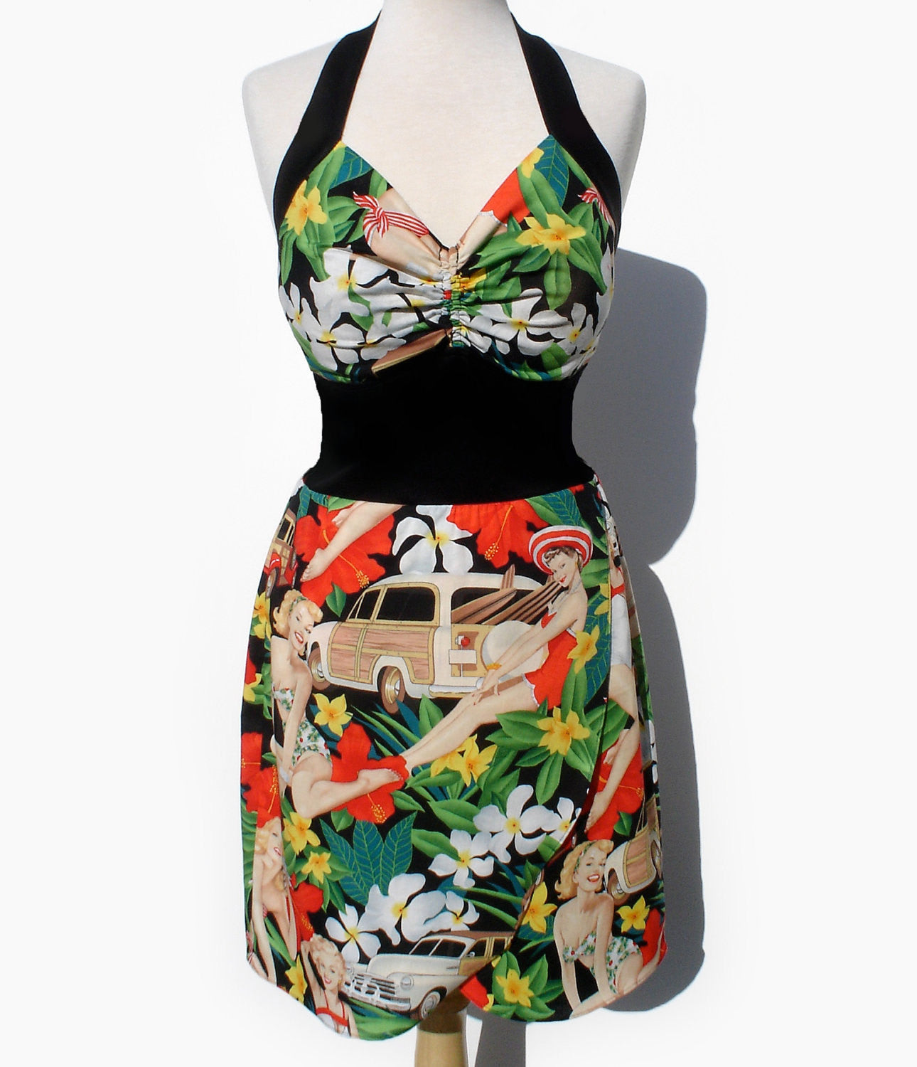 pin up hawaiian dress