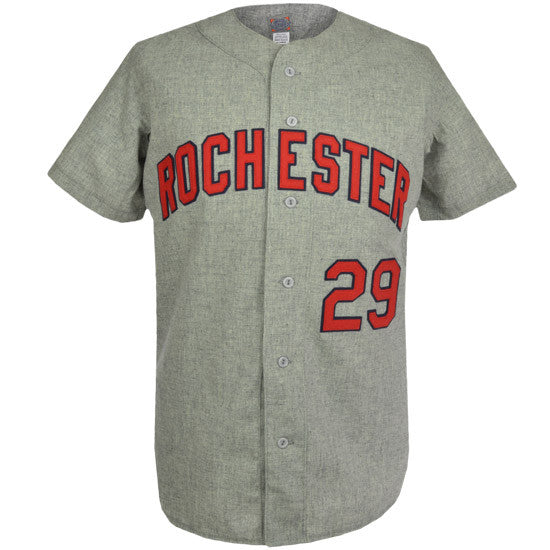 red and grey baseball jersey