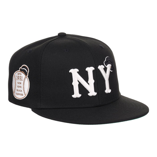 New York Black Yankees NLB Jersey - Cream - XL - Royal Retros