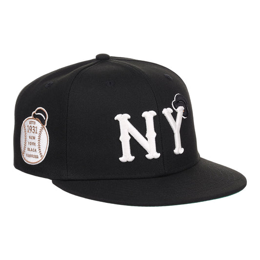 Louisville Black Caps NLB Black Pinstripe Fitted Ballcap - Ebbets Field  Flannels